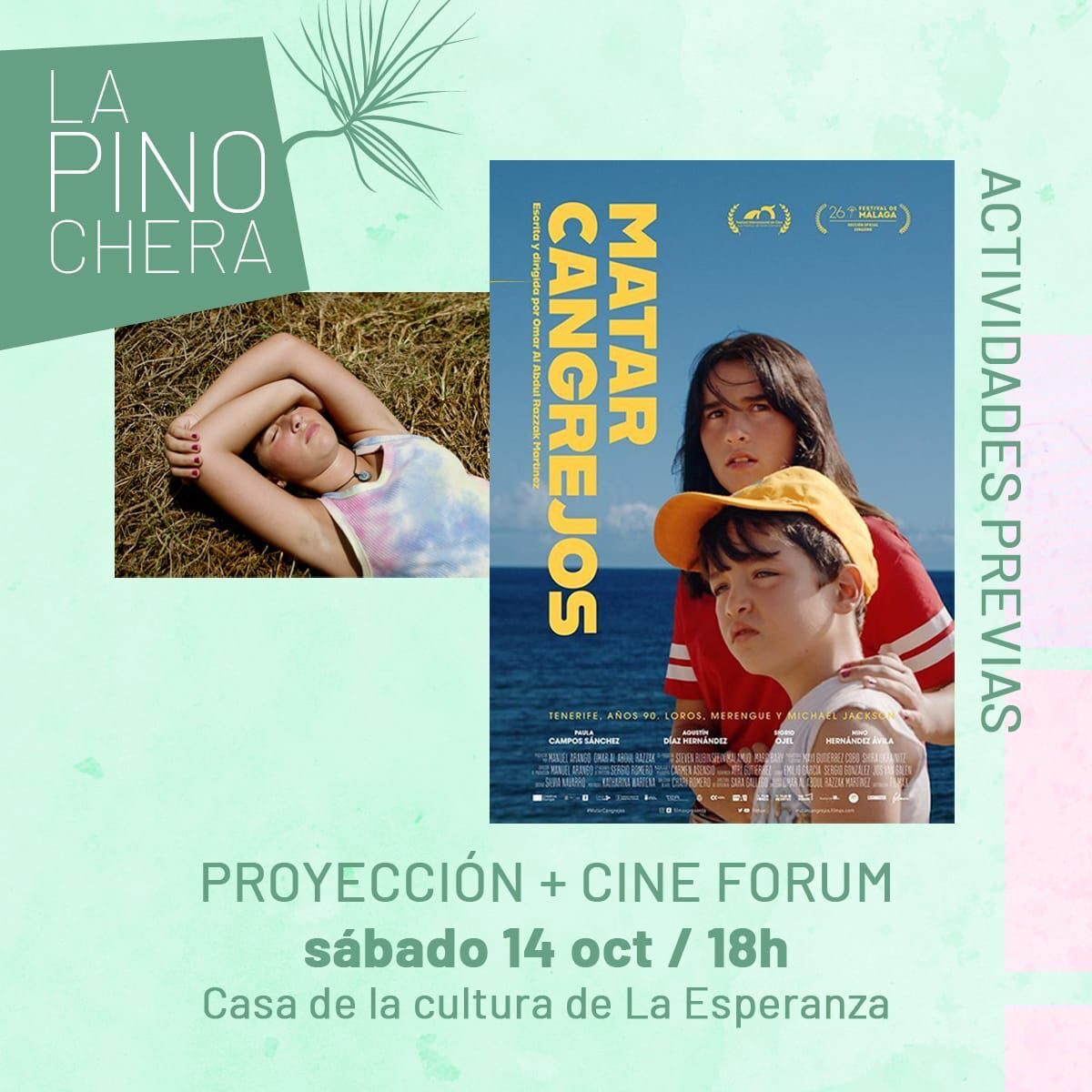 Cartel Cinefórum Matar Cangrejos