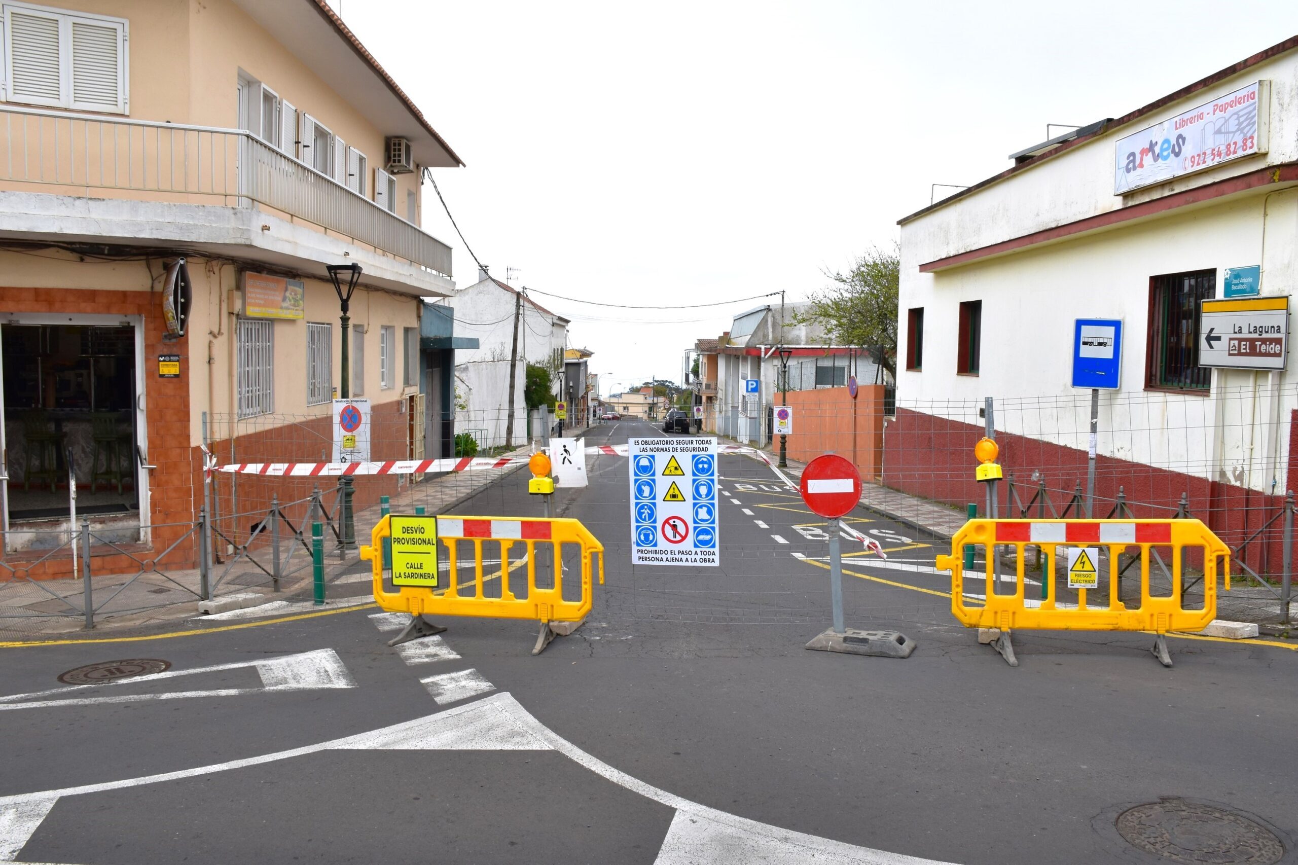 Cierre Calle Jose Antonio Bacallado