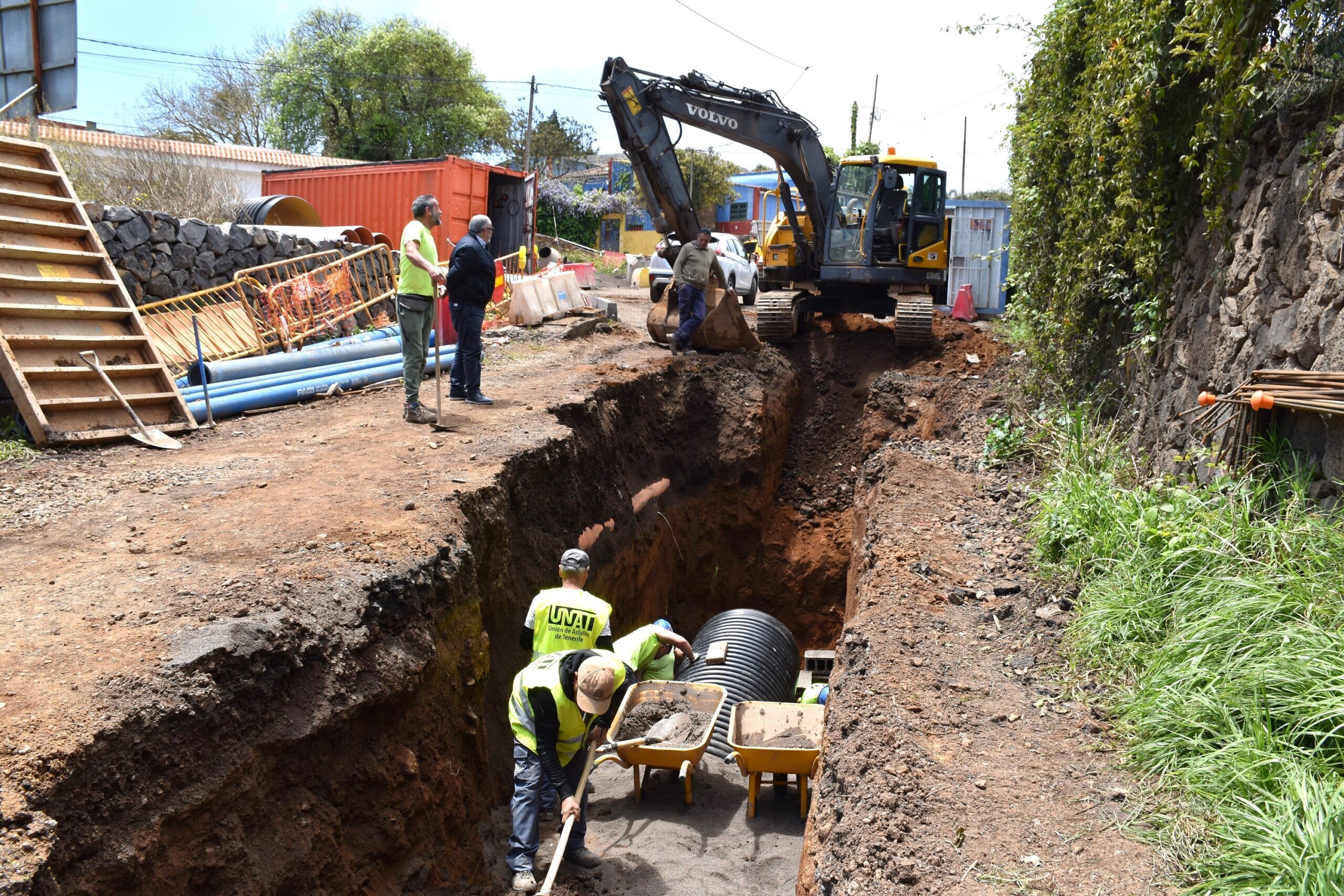 Obras en calle El Sol