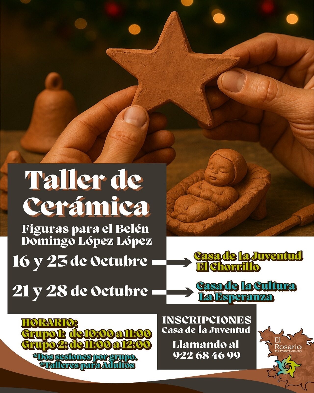 Cartel Taller Cerámica Belén