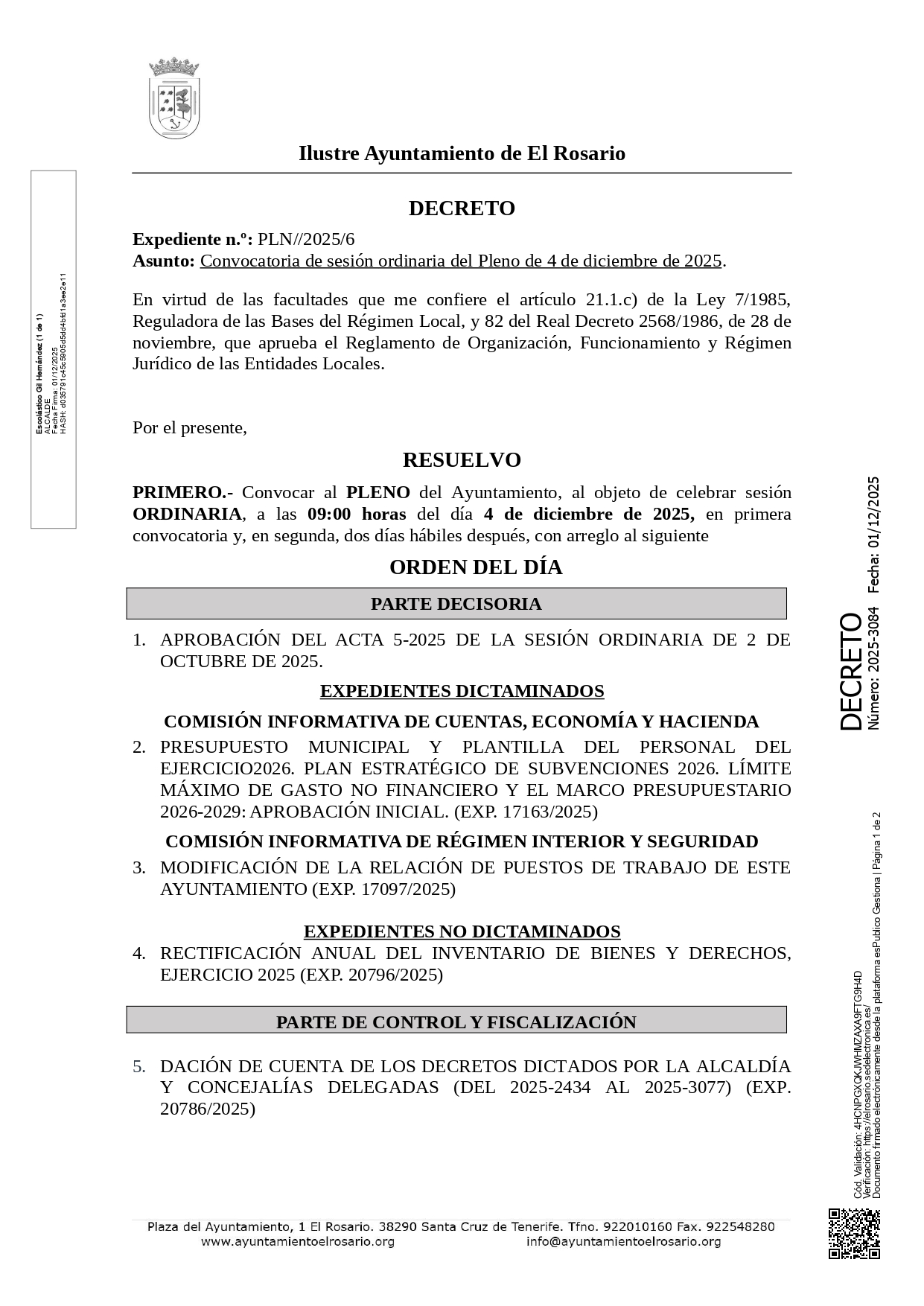 Orden del Día Pleno Ordinario Diciembre_page-0001