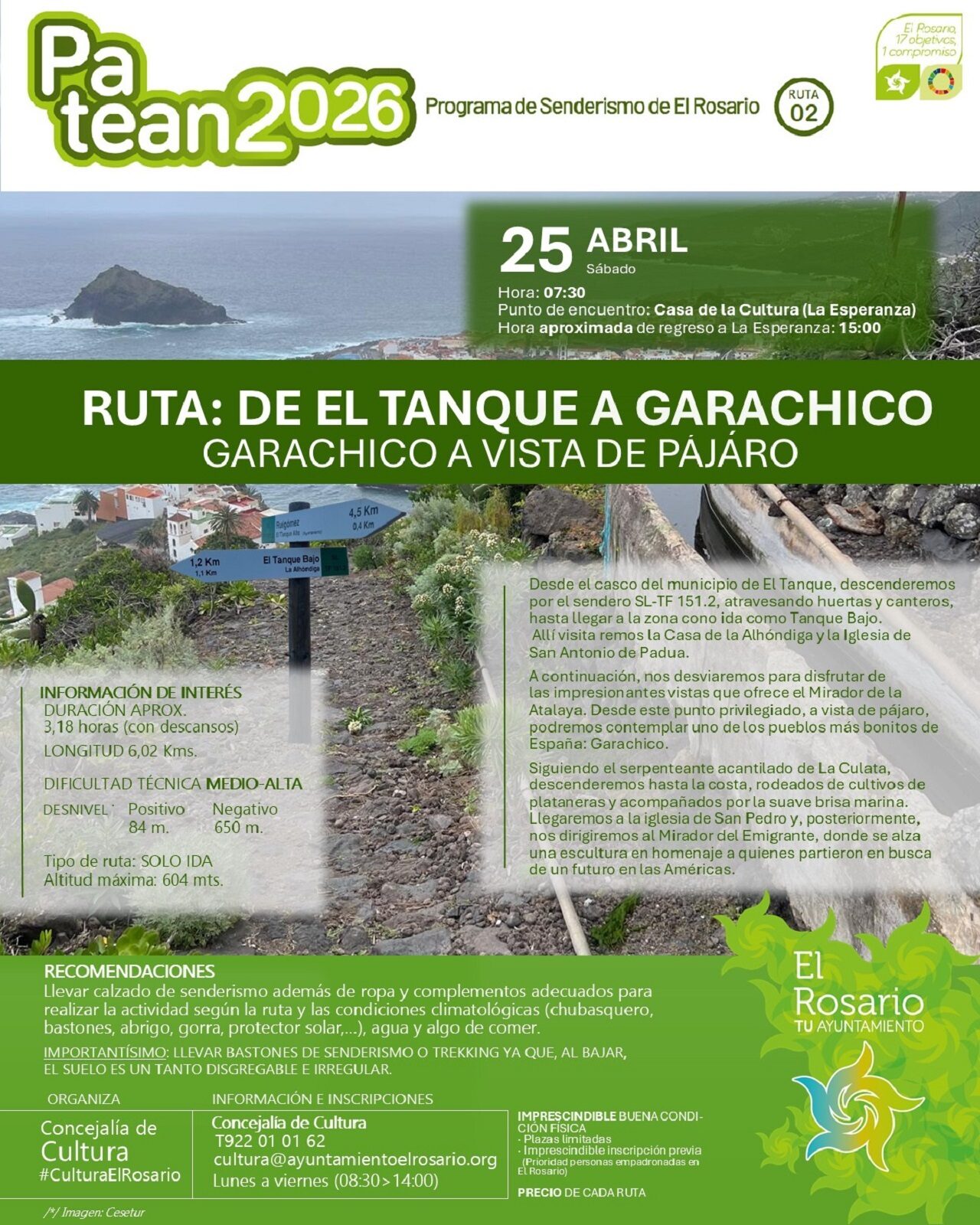 CARTEL RUTA 2 PATEAN2026. SÁBADO 25.04.2026.3