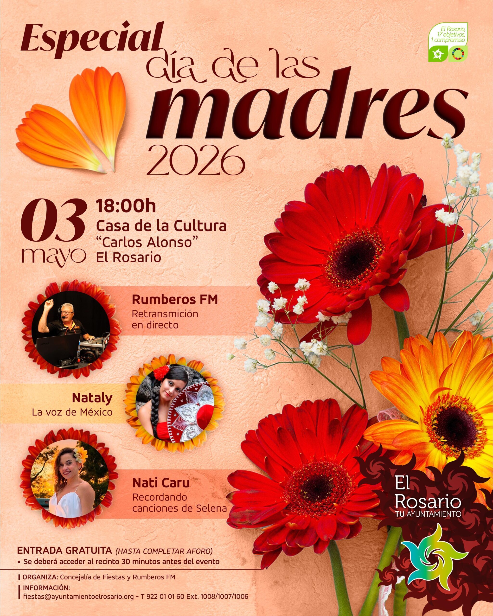 Cartel Festival Día de las Madres 2026