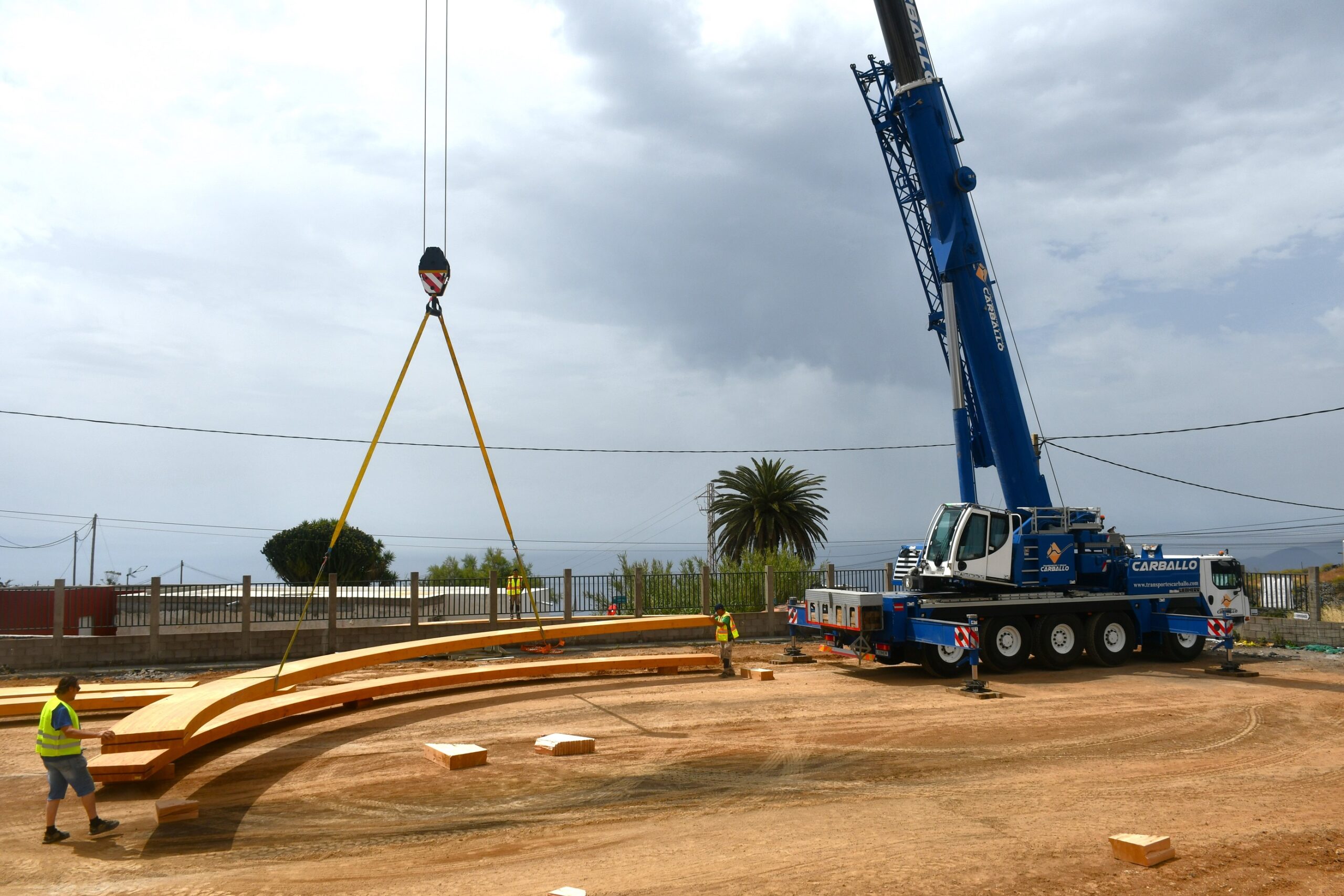 Instalación arcos techado de la cancha de Machado (4)
