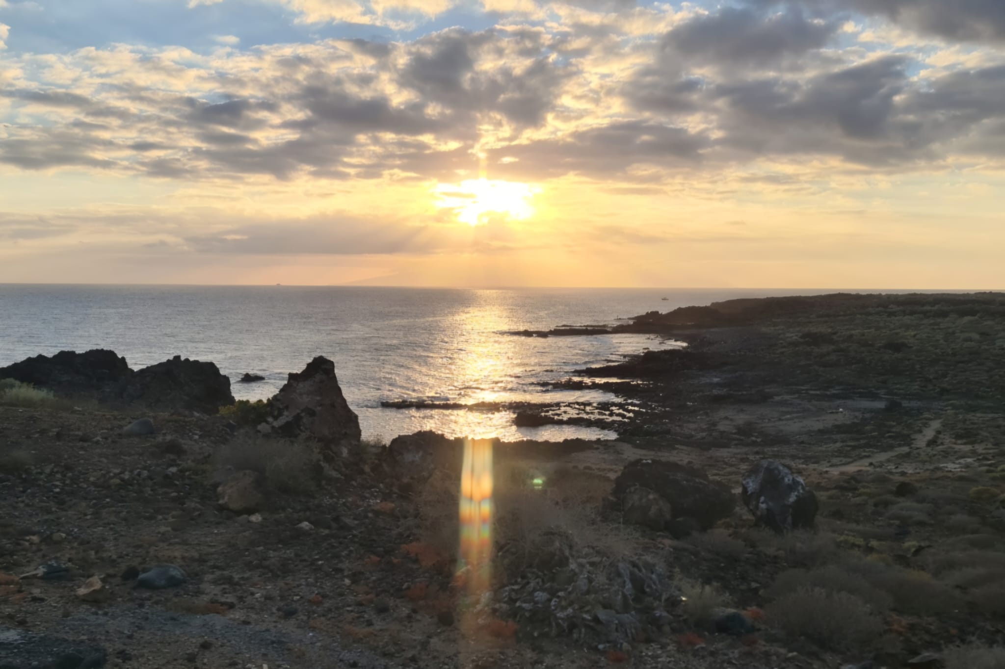 La puesta de sol 