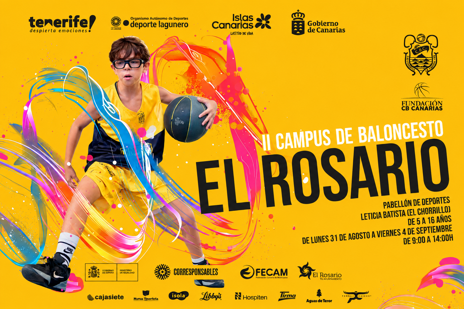 Cartel II Campus CB Canarias horizontal