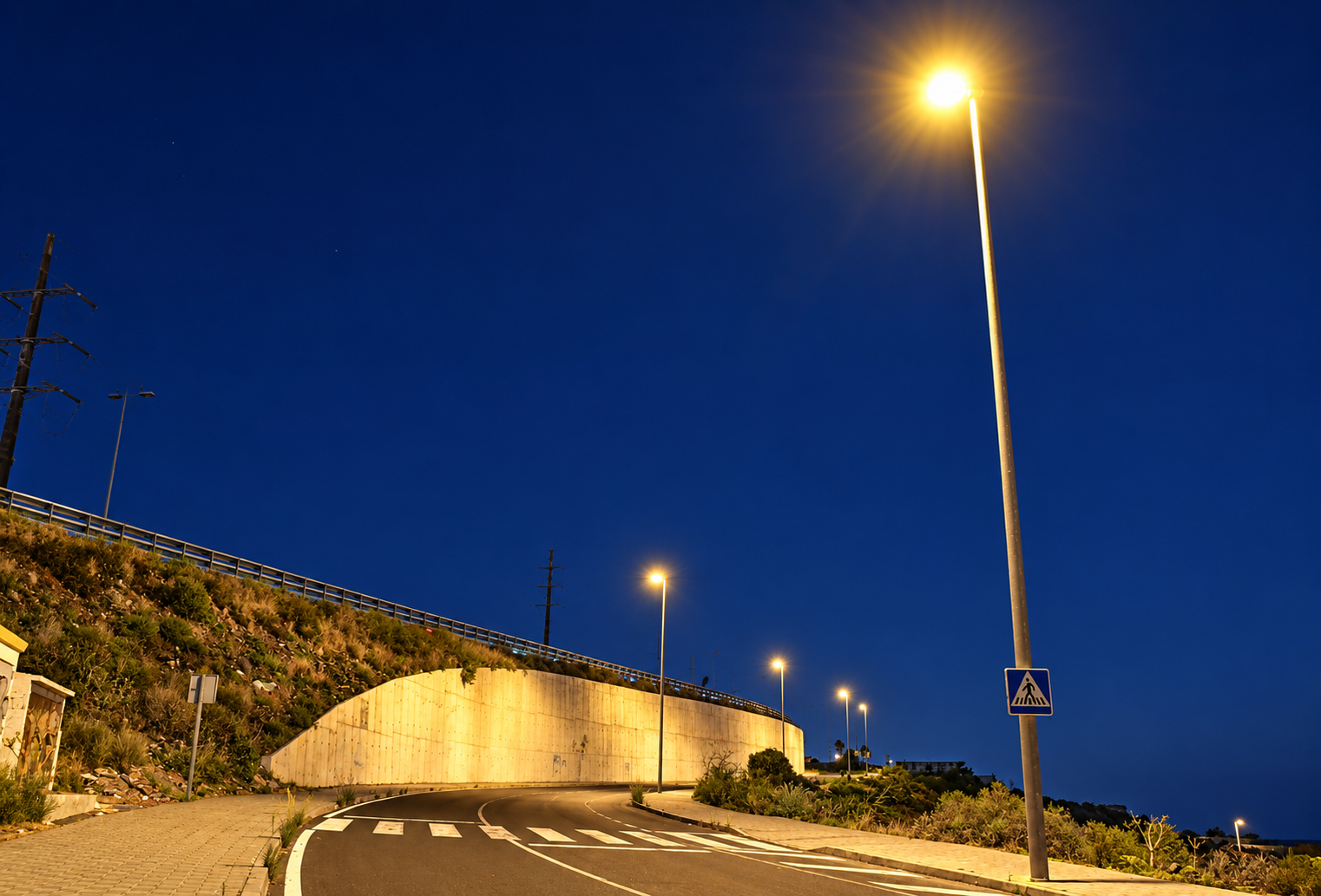 Nuevo alumbrado en acceso a Costanera (3)